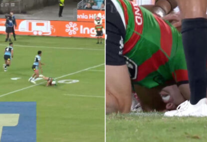 Late Mulitalo hit on Bunnies debutant has Souths fans up in arms in 'injury carnage'