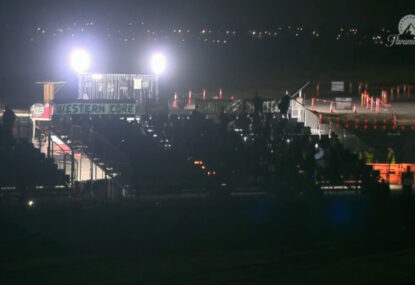 WATCH: Western United's new home venue plunged into darkness in middle of a game