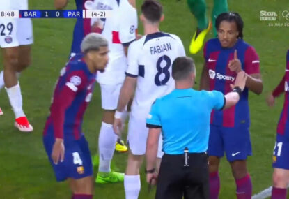 'Ridiculous': Barcelona defender slammed for 'moment of madness' that turned QF tie on its head