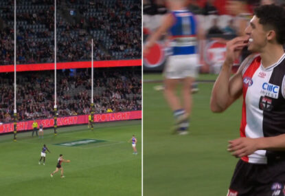 WATCH: 'He's confused' - Anthony Caminiti's woeful snap from close sums up St Kilda's night