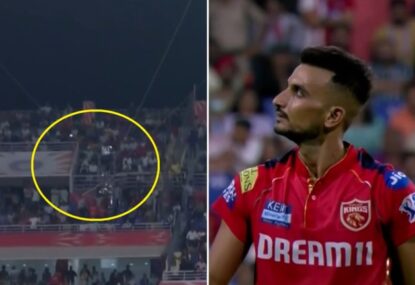 WATCH; IPL bowler fuming after getting robbed of near-certain wicket by... Spider-Cam
