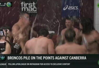 WATCH: Golfer Cam Smith back from Augusta, gets showered in beer in wild Broncos celebrations
