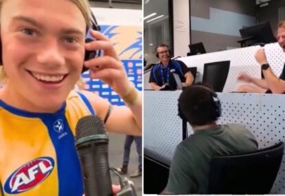 'Don't think Mundy likes me': Harley Reid's cheeky on-air whack for Freo legend over votes snub