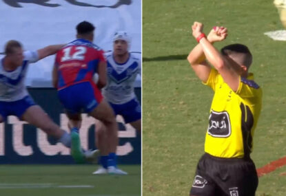 'Creeping into the game': Another blatant trip sees Bulldog placed on report... and not binned