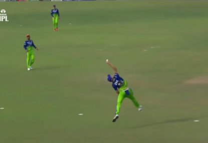 WATCH: Cam Green soars with 'Go go Gadget' arms to take an IPL stunner