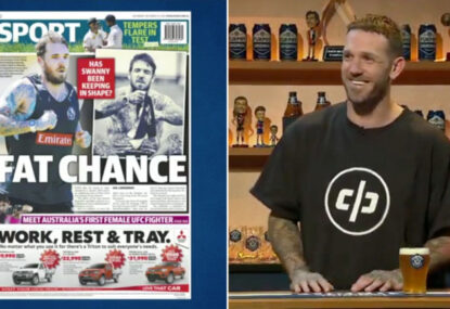 Dane Swan has the Front Bar in a sweat, amusingly threatens to use 'the F-word'