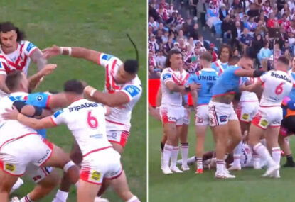 Peak JWH as he knocks Dragon out of Anzac Day clash on the very first tackle