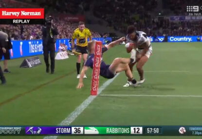 'That's amazing strength': Taane Milne deletes Storm defender with absolutely brutal swat