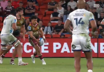 WATCH: Individual brilliance from Hunter Paisami sets up Tim Ryan's first SRP try