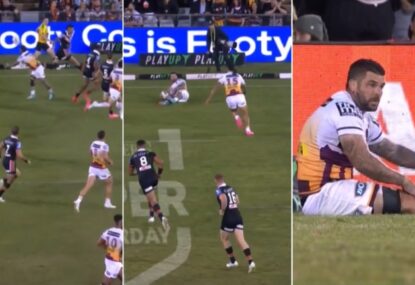 MUST WATCH: Adam Reynolds can barely move, still pulls off 'the greatest intercept of all time'