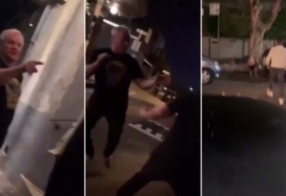 WATCH: Vision emerges of Paul Kent in heated street brawl