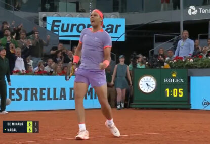 Rafael Nadal winds back the clock with dominant de Minaur drubbing