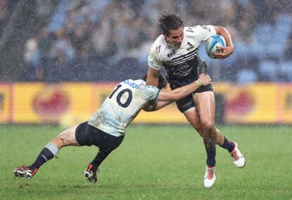 Brumbies beat Waratahs in monsoonal conditions as injury toll goes from bad to worse