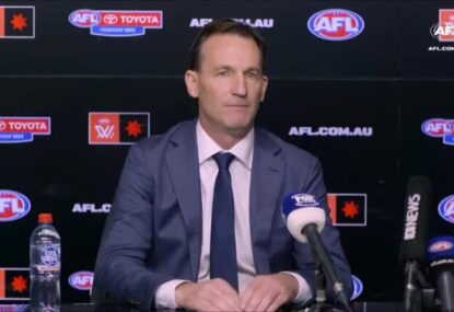 WATCH: Andrew Dillon vows community footy focus in first presser as AFL's next CEO
