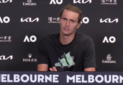 LISTEN: 'Wow' - Zverev fumes as first question asked in post-match presser is about his trial