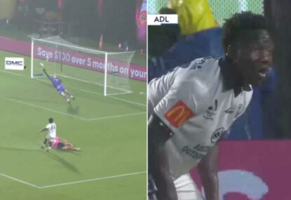 'What a save': Irankunda's gobsmacked reaction to Mariners keeper denying him farewell goal