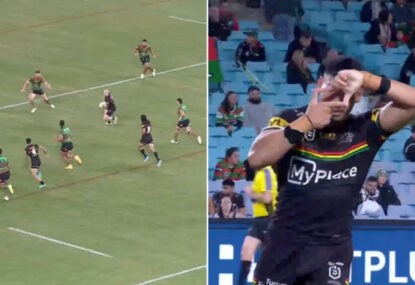 Souths defence savaged after letting Edwards stroll by them, set up Taylan May 'untouched'