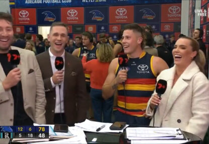 LISTEN: Everyone in stitches as Crow reveals the NSFW spot he's put his Showdown Medal