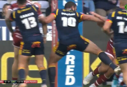 WATCH: Was this Super League prop lucky to remain on the field after trip against Wigan?