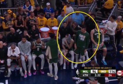 WATCH: NBA star under fire after launching ball at fans... TWICE