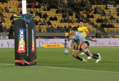 WATCH: Waratahs agonisingly blow best try-scoring chance of the first half after great lead-up