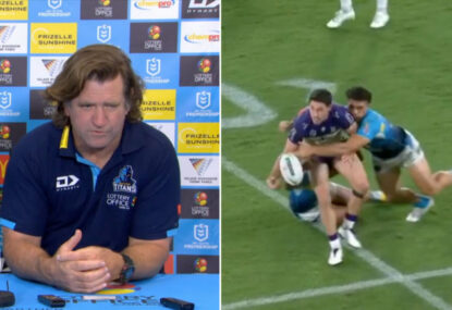 'What's your point?' Des gets prickly after dancing around questions about 'ridiculous' strip call