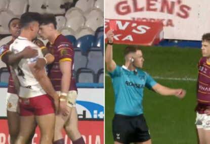 WATCH: Super League player discovers softest way to get sent off after tussle with ex-Bulldog