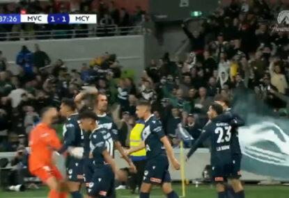 The 10-man Melbourne Victory stun with extremely late equaliser to send finals clash to ET