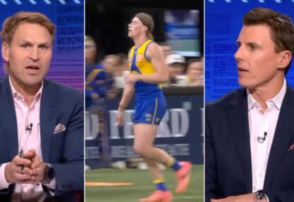 Cornes bags Harley Reid's 'training standards' for having to come off late... when he was 'cramped'