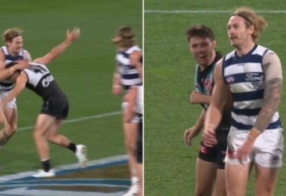 WATCH: Port tagger rubs it in after Tom Stewart gets pinged for retaliating to constant niggle