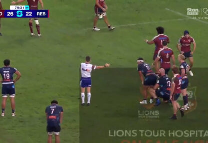 Were the Rebels 'hard done by' in game-ending knock-on call... from the assistant referee?