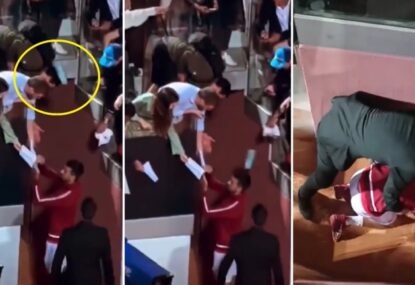 WATCH: Shocking moment as Djokovic hit in the head by water bottle in freak accident