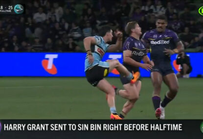 'I put our team under the pump and paid the price': Grant takes responsibility for sin-bin