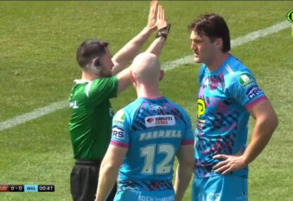 WATCH: Quickest sin bin ever? Wigan prop marched for the very first tackle of the game!