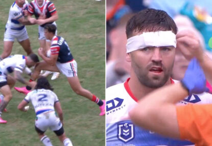 WATCH: Is Joseph Suaalii in strife again for this raised knee that cut up Warrior?