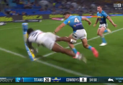 Were the Cowboys unlucky not to get a penalty try for crucial Titans shoulder charge?