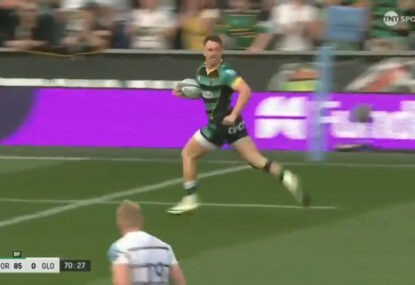 WATCH: Northampton embarrass Gloucester with easiest end-to-end try in 90-point thrashing